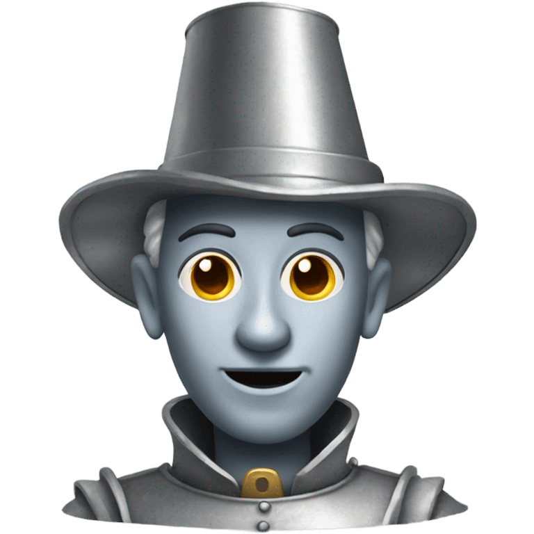 Tin man with pointy hat emoji