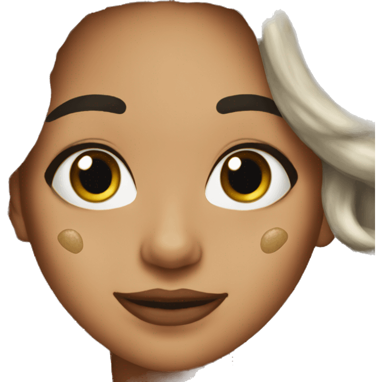 Chica Vitiligo  emoji