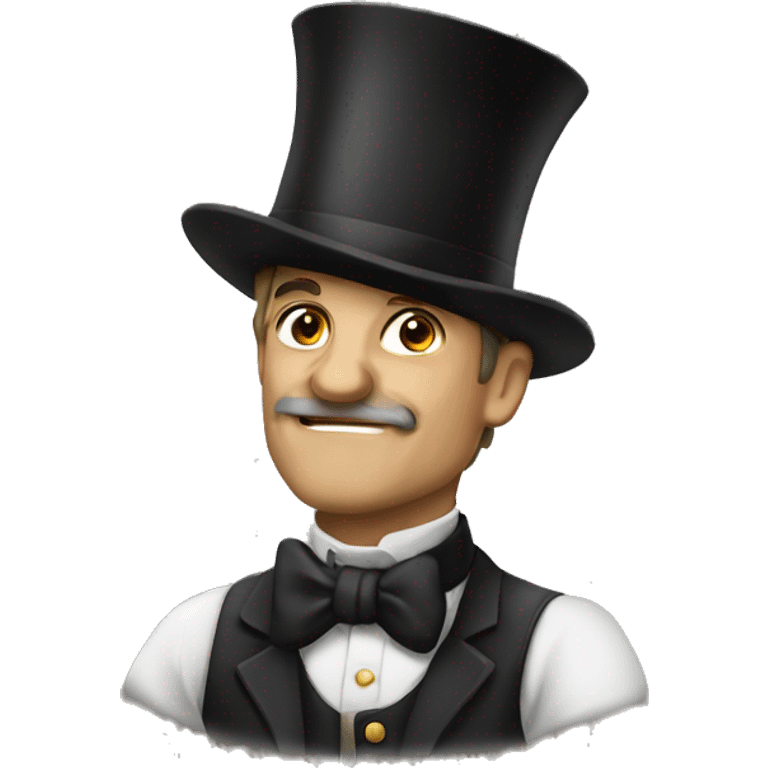 Shart with tophat emoji