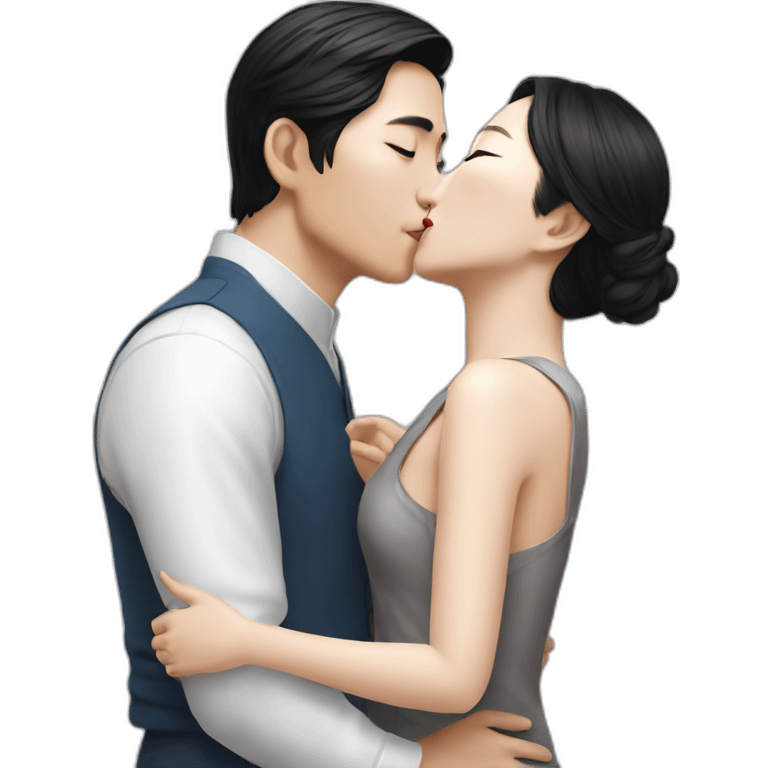 Asen kissing Jang Won-young emoji