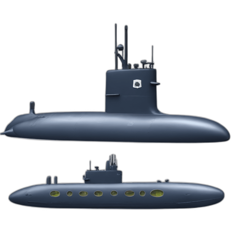 Navy submarine emoji