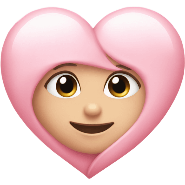 Baby pink heart emoji