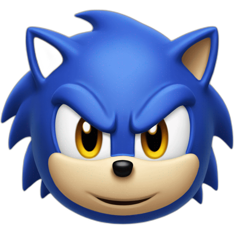 Blue Sonic the hedgehog emoji