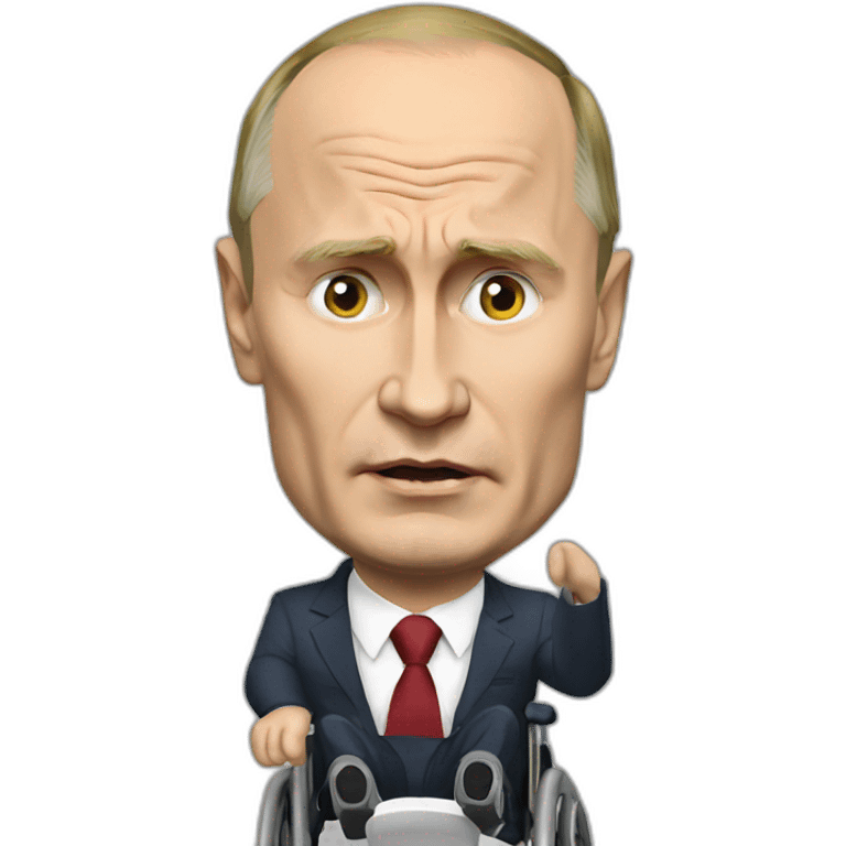 angry vladimir putin wheelchair jet emoji