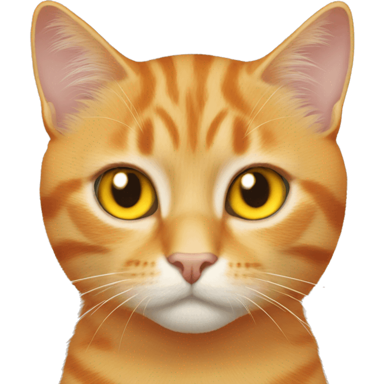 Orange cat Yellow eyes  emoji