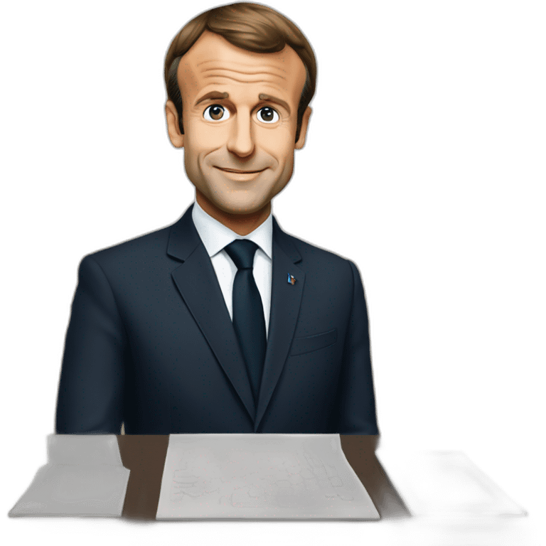 Emmanuel Macron French president agree  emoji