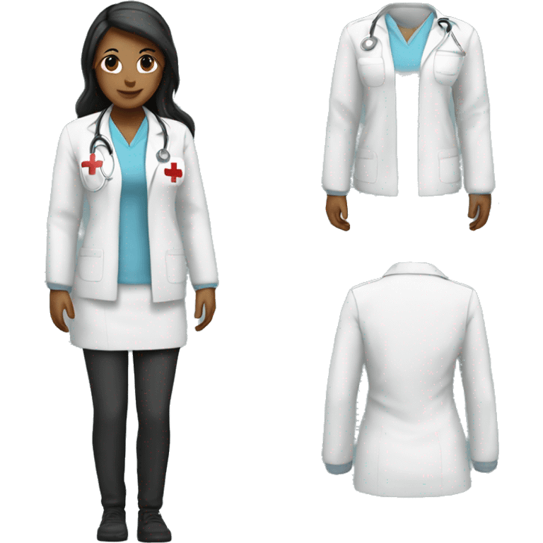 nurse jacket only jacket no face  emoji