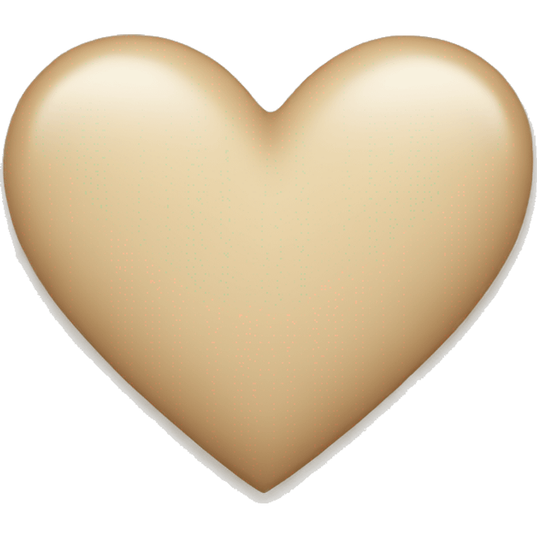 Beige heart  emoji