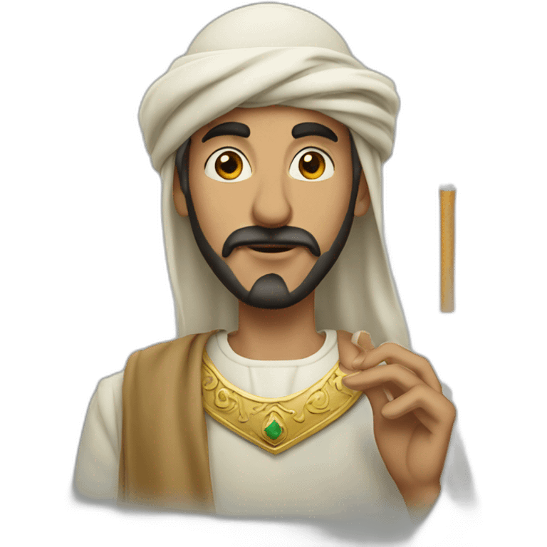 arab prince smoking cigarette emoji