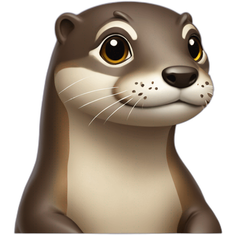 Loutre sur tortu emoji