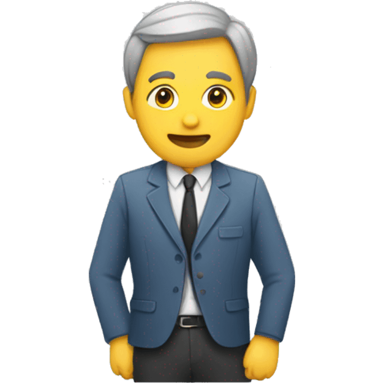 homme sur les réseaux sociaux  emoji