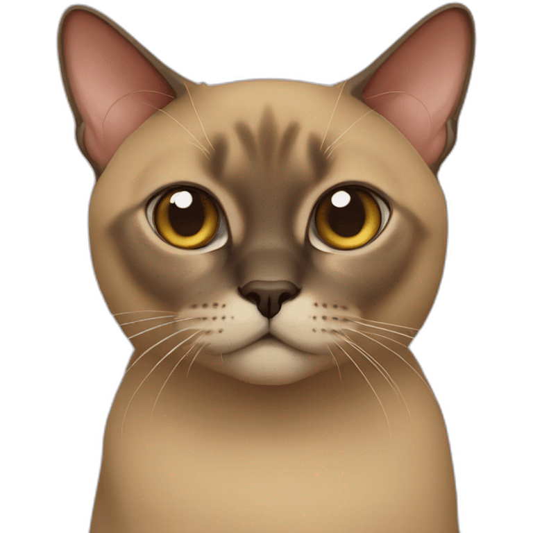 Burmese cat emoji