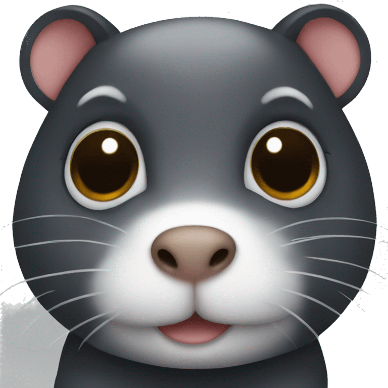 black hamster emoji