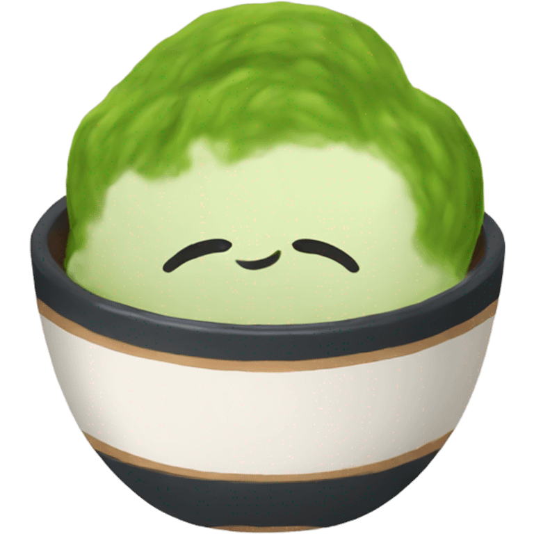 Bol de matcha emoji