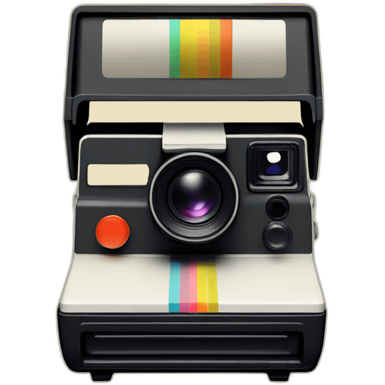 polaroid sx70 camera emoji