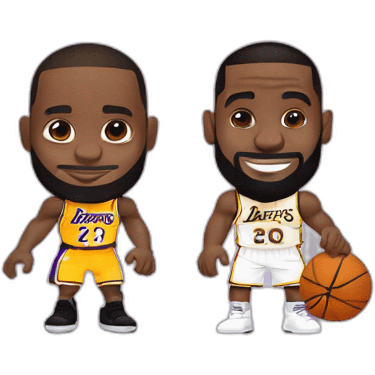 Lebron james avec Kobe brayant emoji