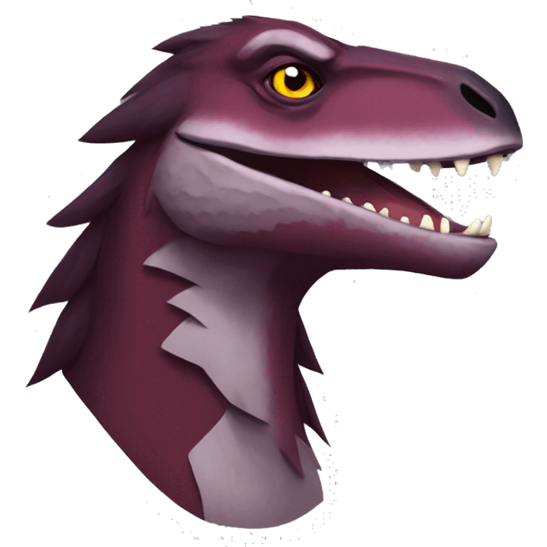 Maroon Sergal-raptor emoji