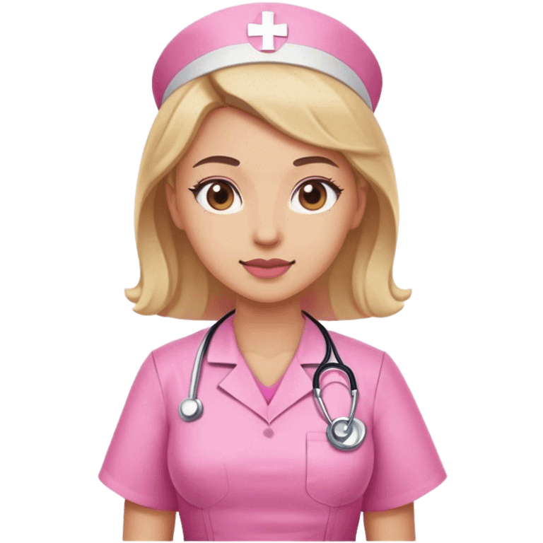 nurse dress pink emoji