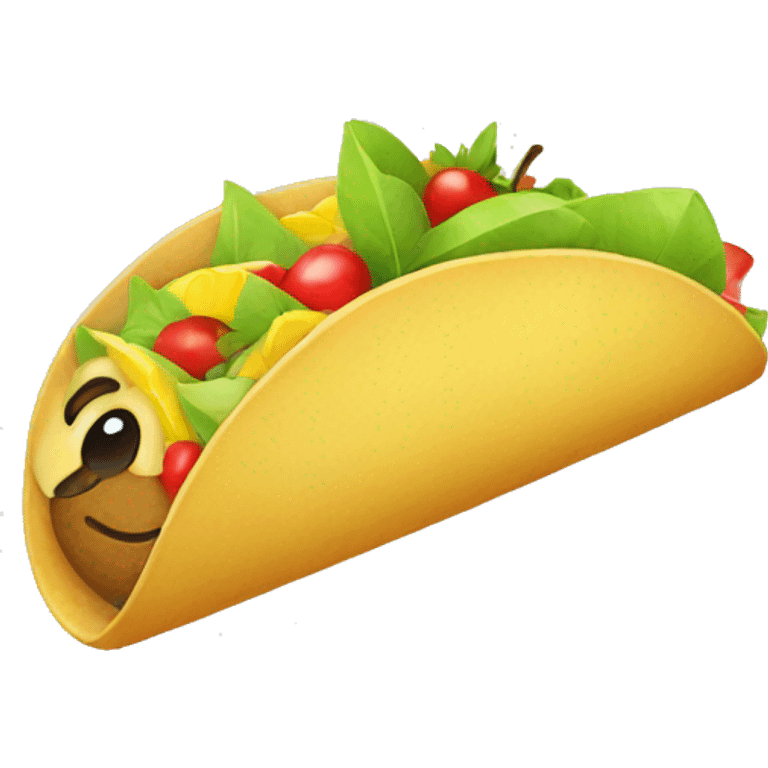 Fruit taco emoji