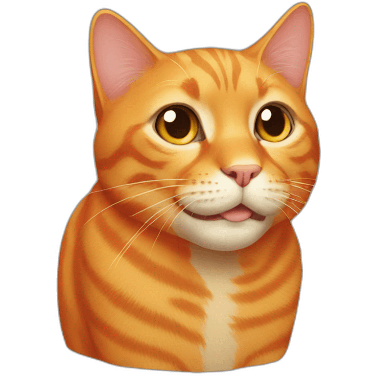 Orange cat emoji