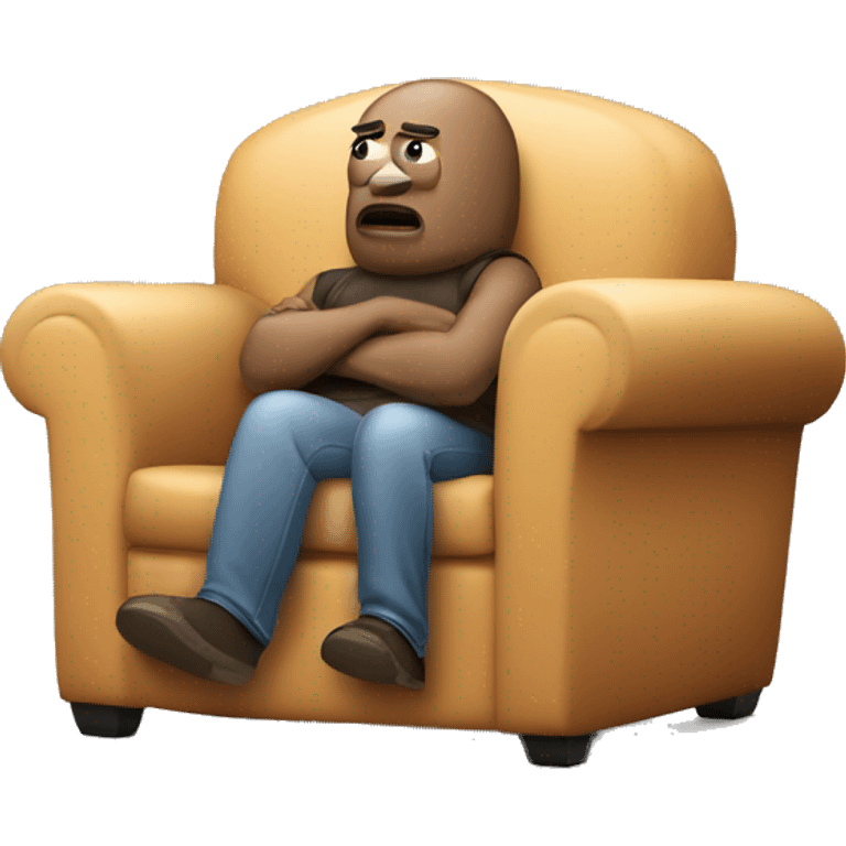 lazy couch potato watching movie emoji