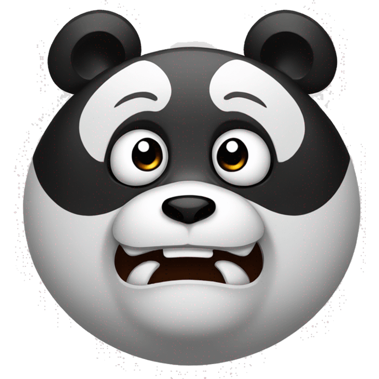 Angry panda emoji