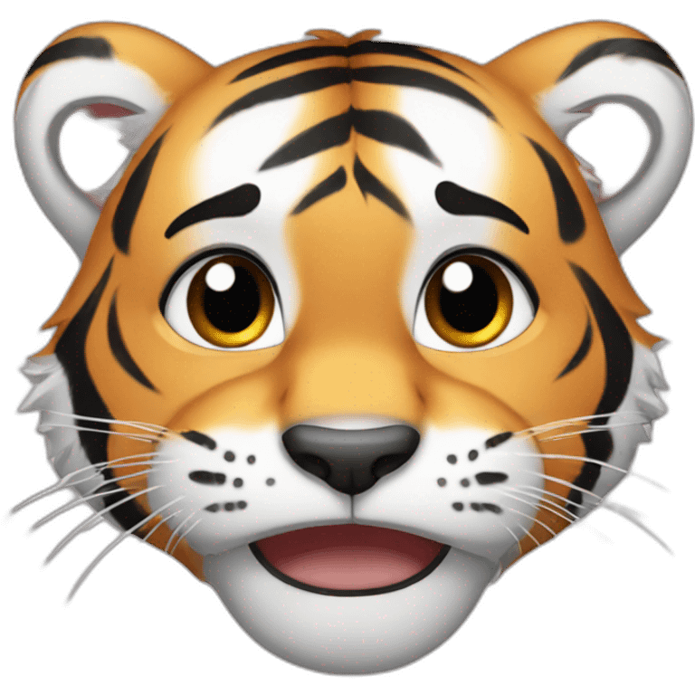 tiger cub with tears emoji