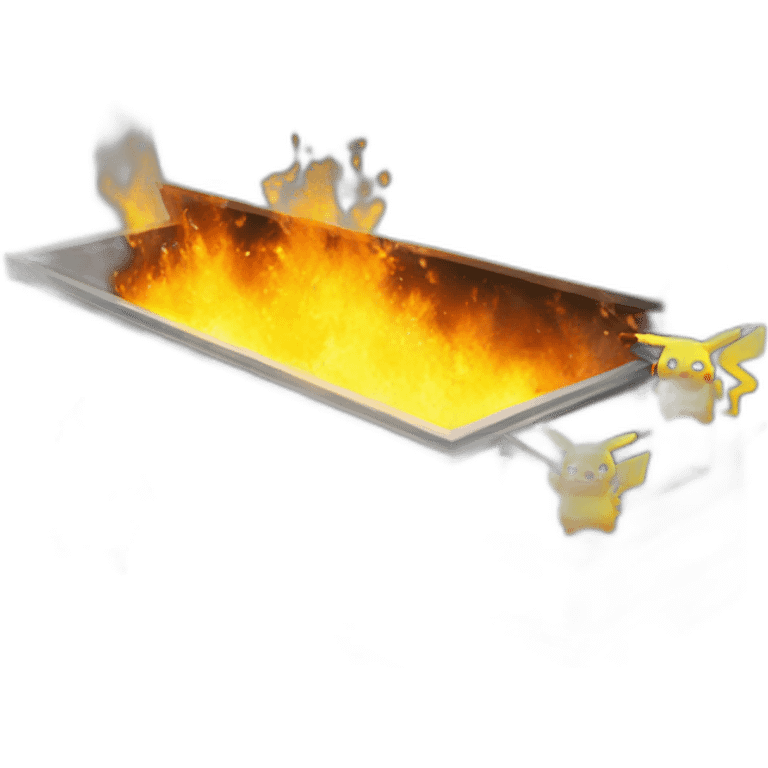 dumpster fire pikachu emoji