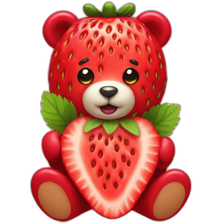 strawberry bear emoji