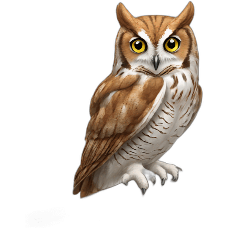 simple eastern screech owl emoji