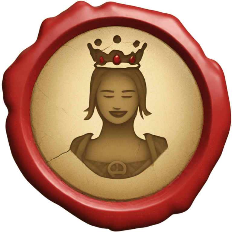 queen wax broken seal red crack broken circle emoji