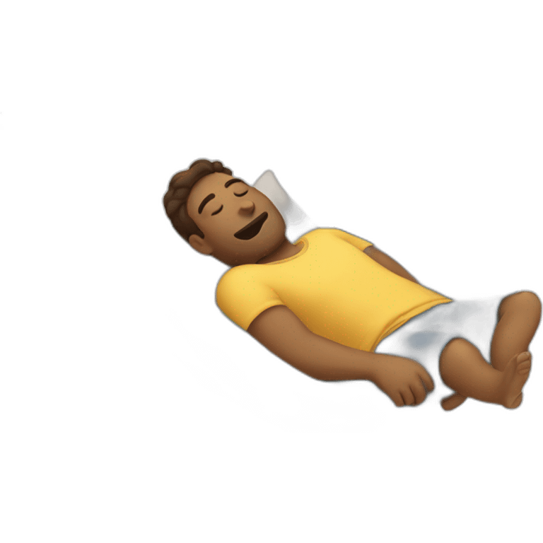 Man sleeping on a hammock emoji