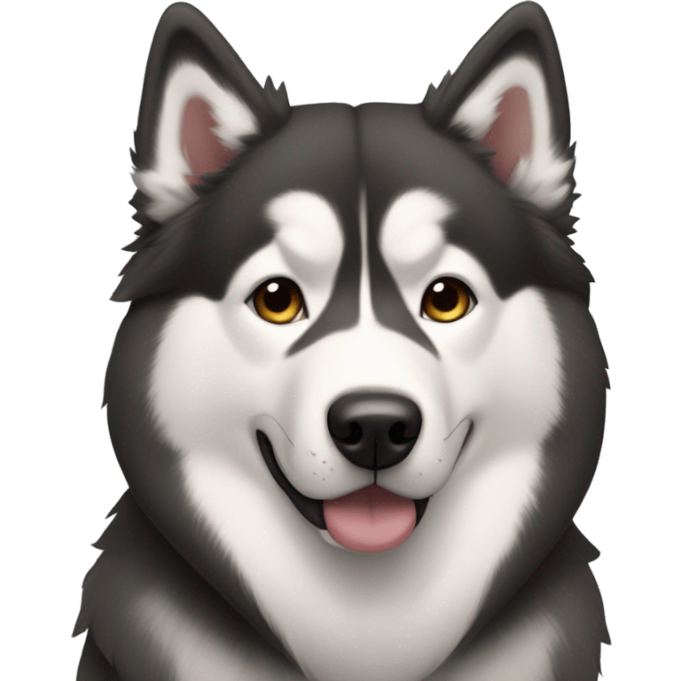 Alaskan Malamute and Husky mix emoji