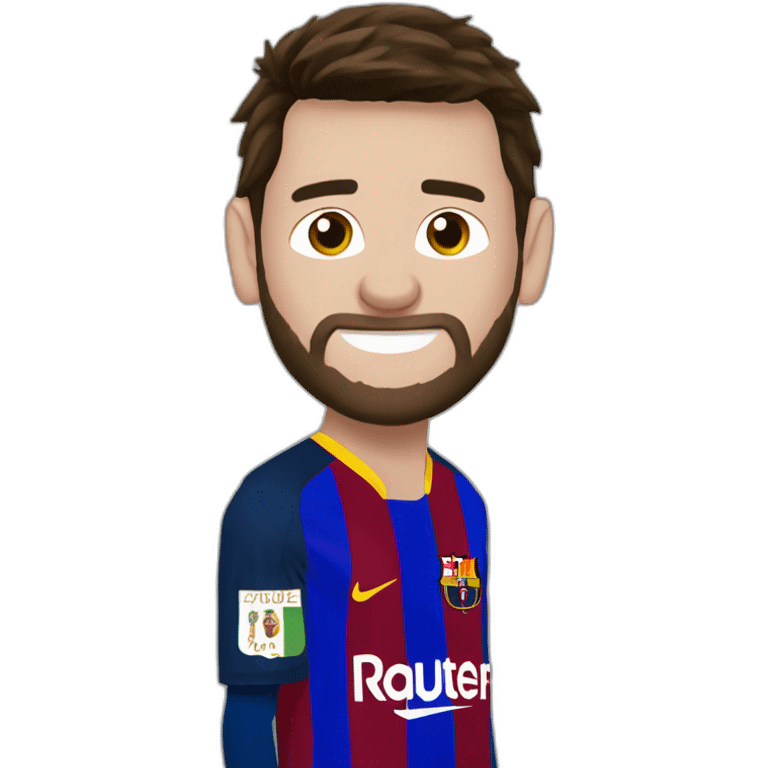 Messi faisant un siuuuu emoji