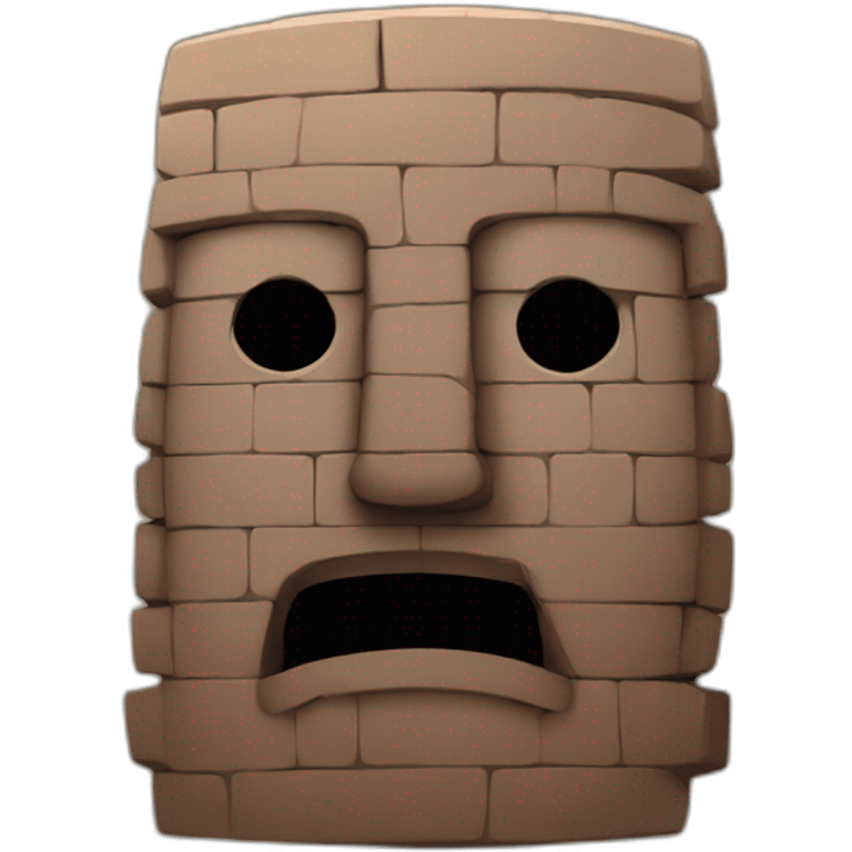 brick moai emoji