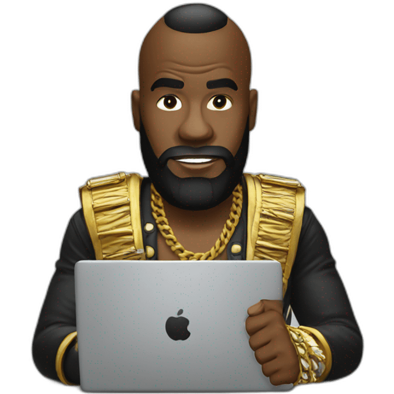 mr t on a laptop emoji