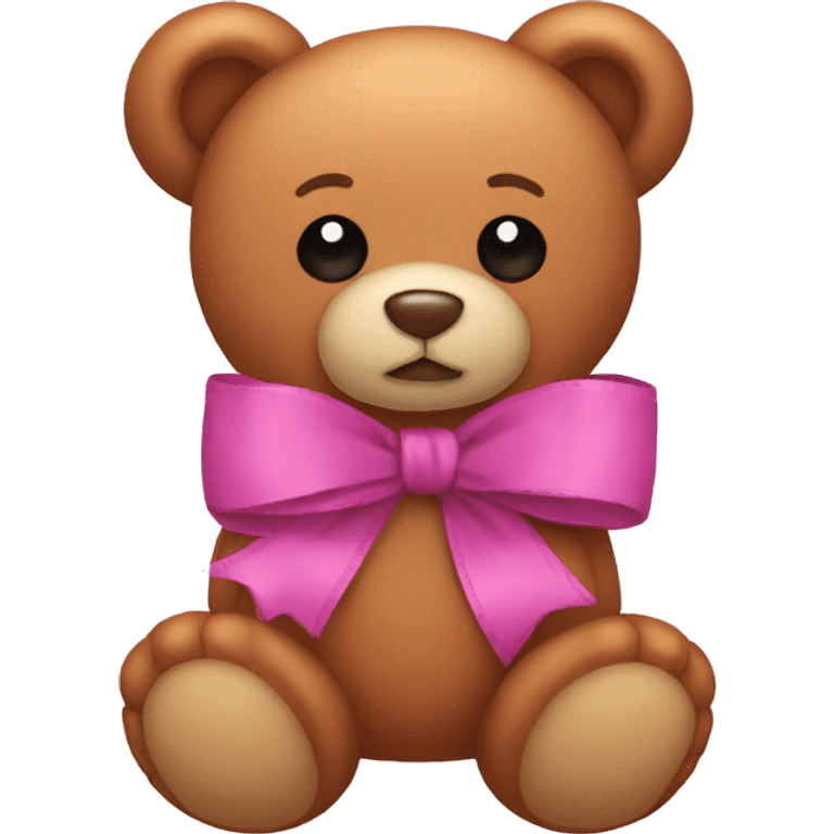 Ribbon teddy bear  emoji