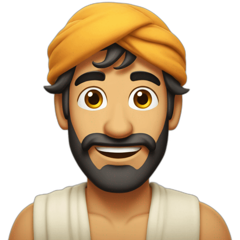 Aladdin qui boit de la bière emoji