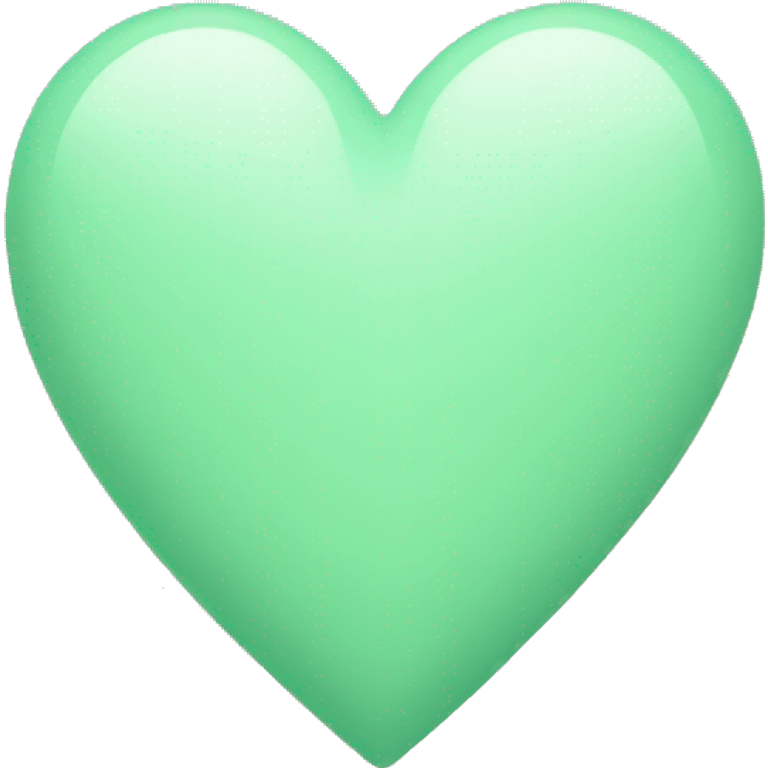 pastel green heart  emoji