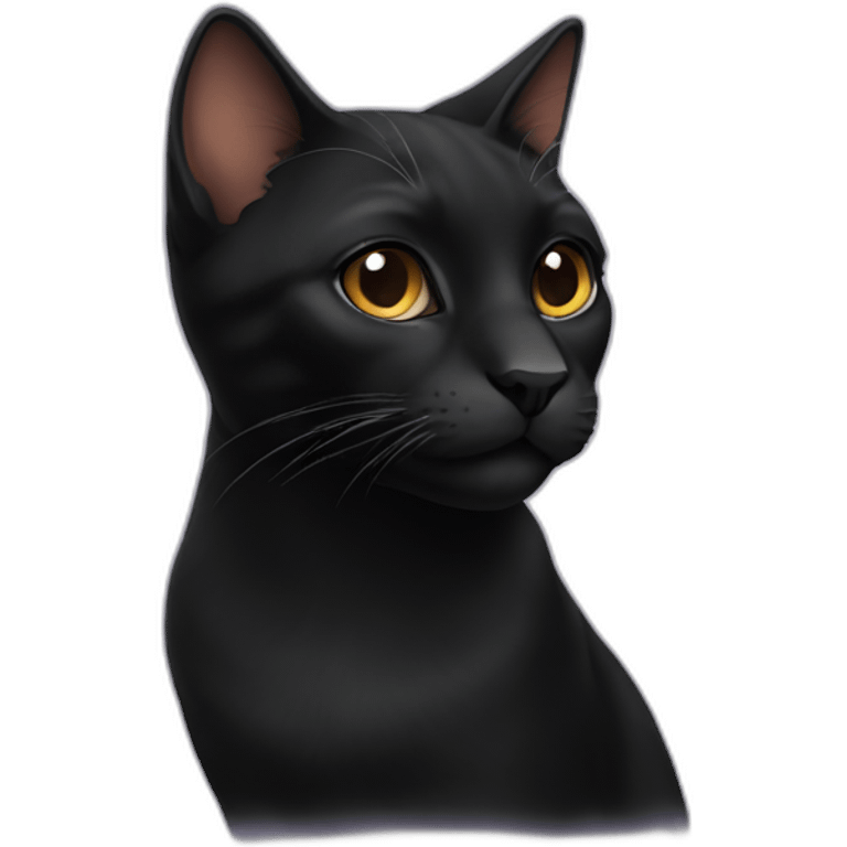 profile black female cat emoji