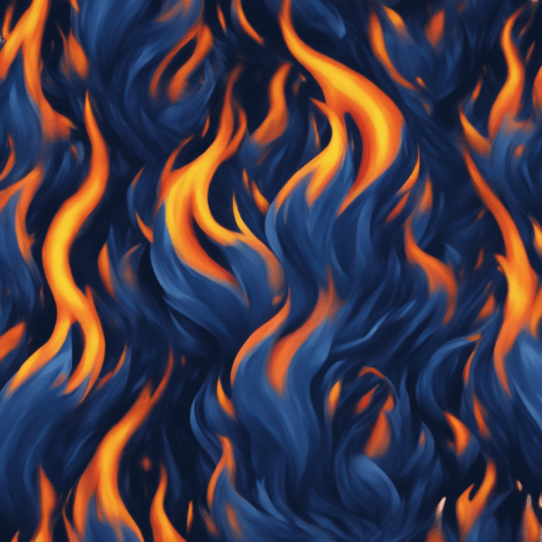 dark blue fire emoji