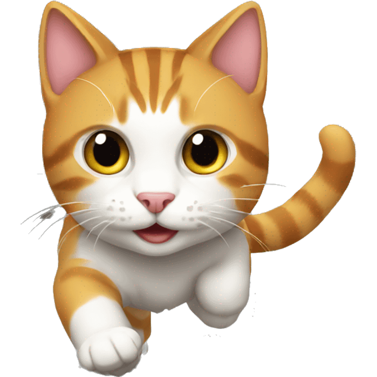 cat run  emoji