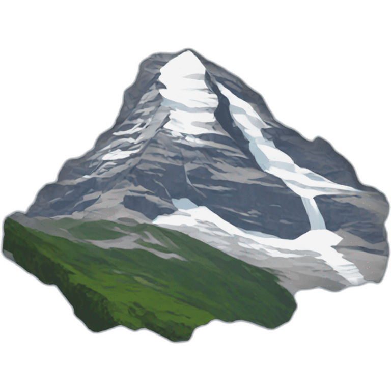 Eiger mountain emoji