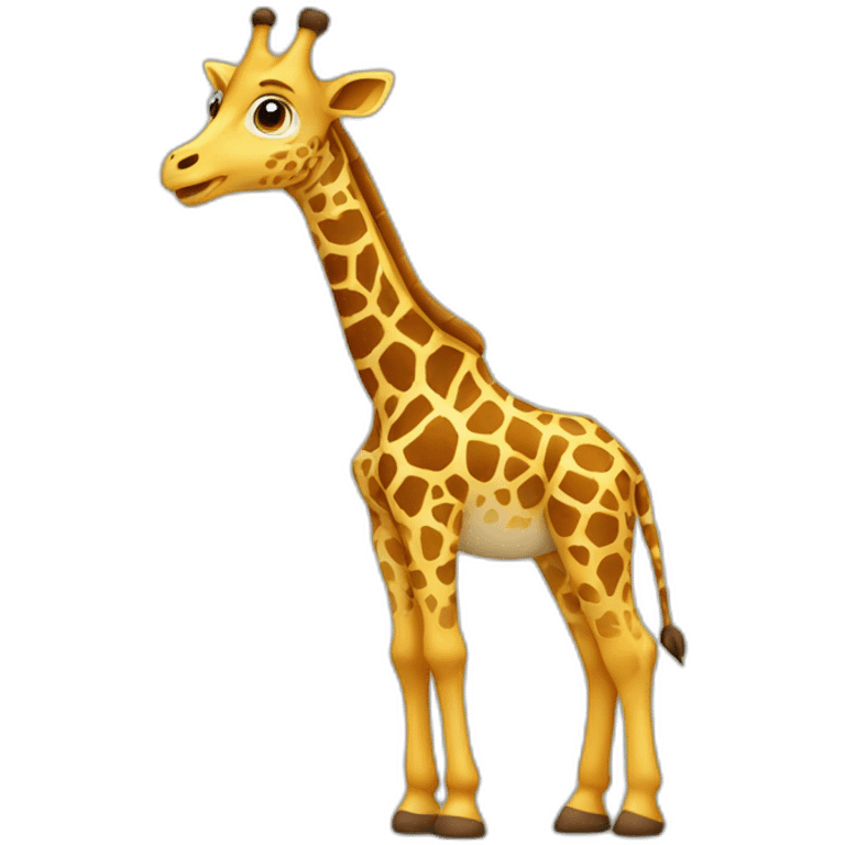 Girafe entrain de chanter emoji