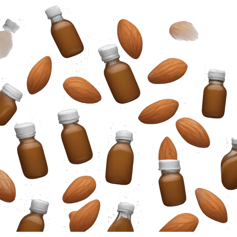 A single bottle of bitter almond extract emoji