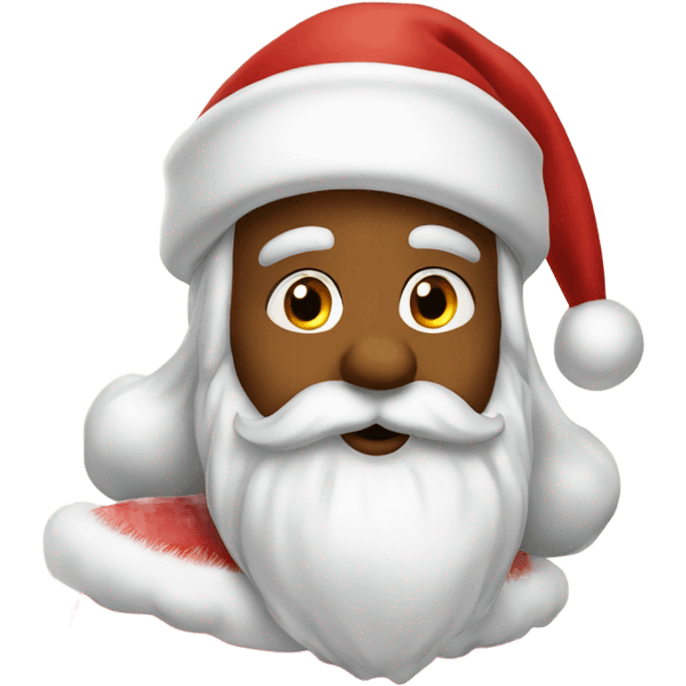 Kissing Santa Claus emoji