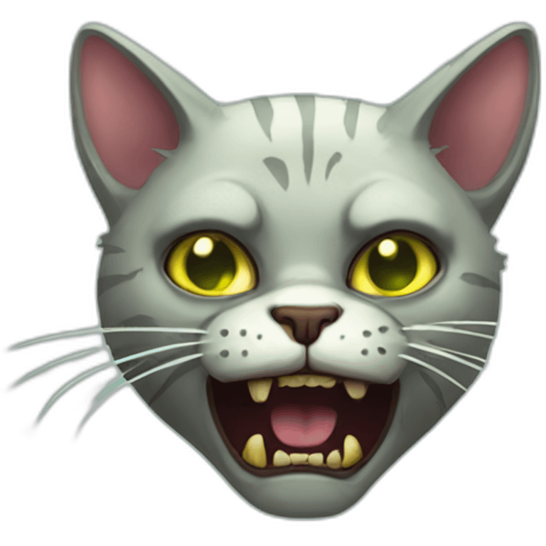 Zombie cat emoji