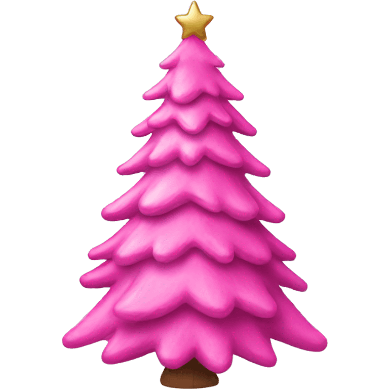 pink christmas tree emoji