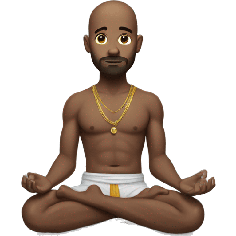 Yogi with halo emoji