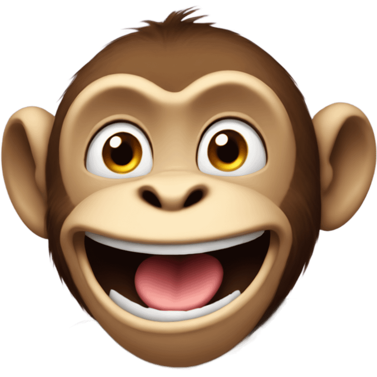 a monkey giggling emoji